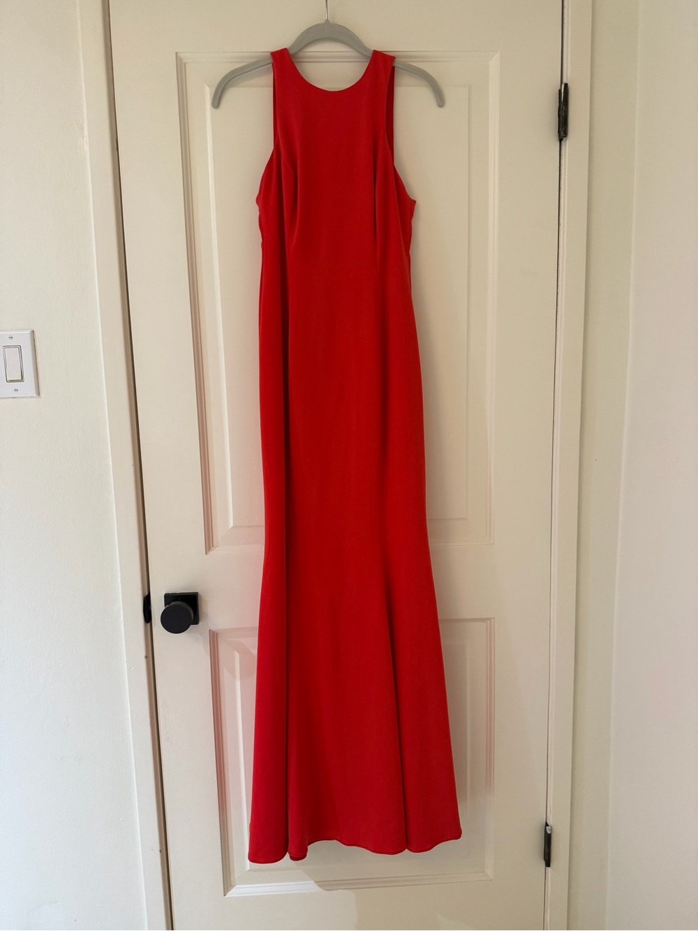 JAYGODFREY Red Sleeveless Maxi Gown